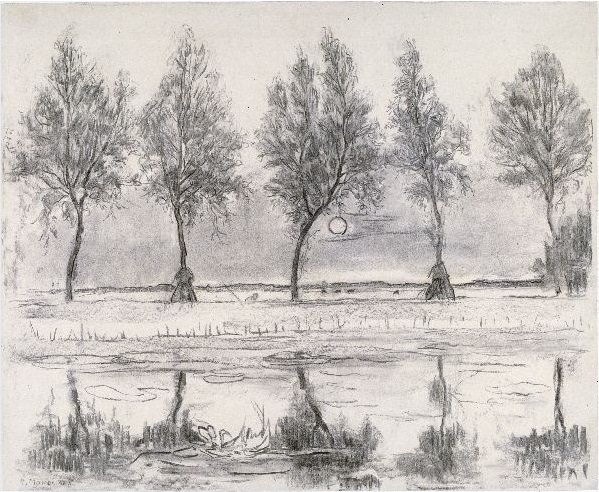 Trees by the Gein by Piet Mondrian