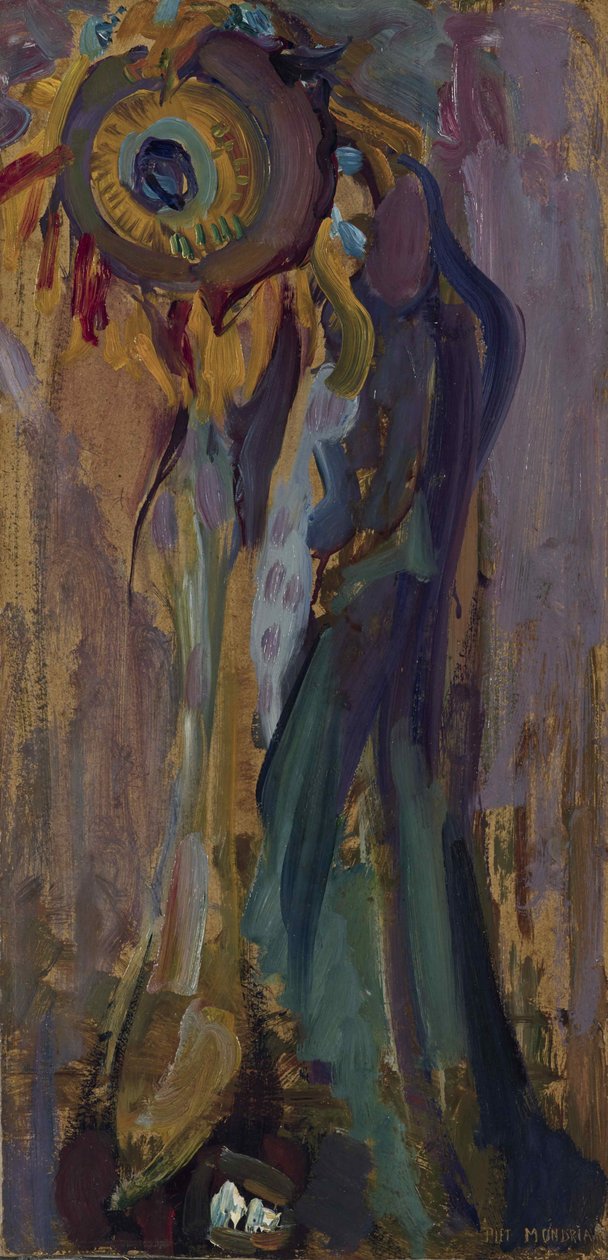 Dying sunflower I by Piet Mondrian