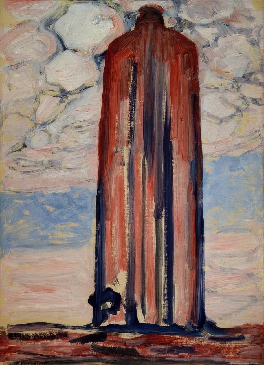 Lighthouse in Westkapelle by Piet Mondrian