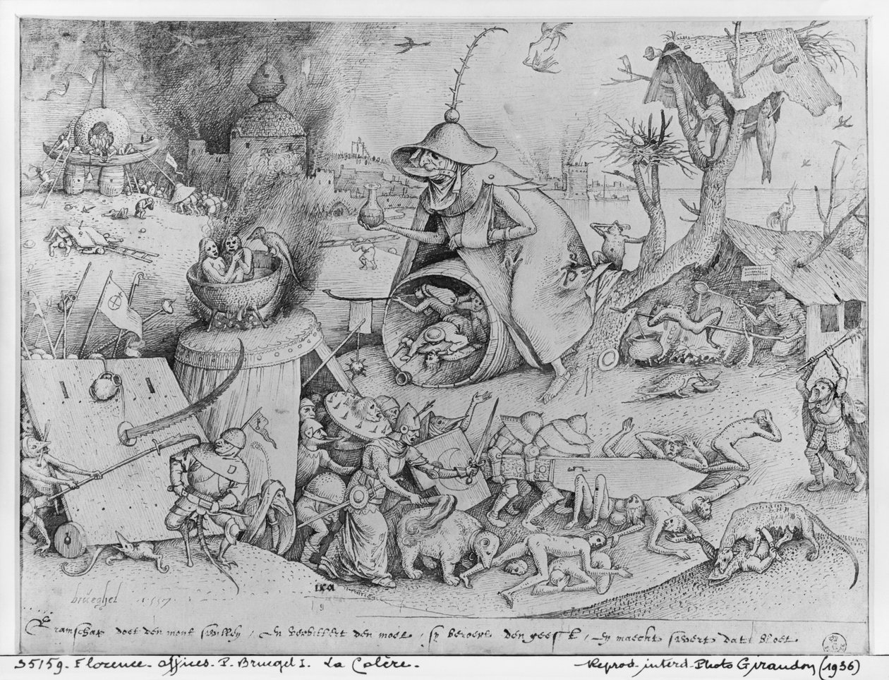 Anger (facsimile) by Pieter Bruegel the Elder