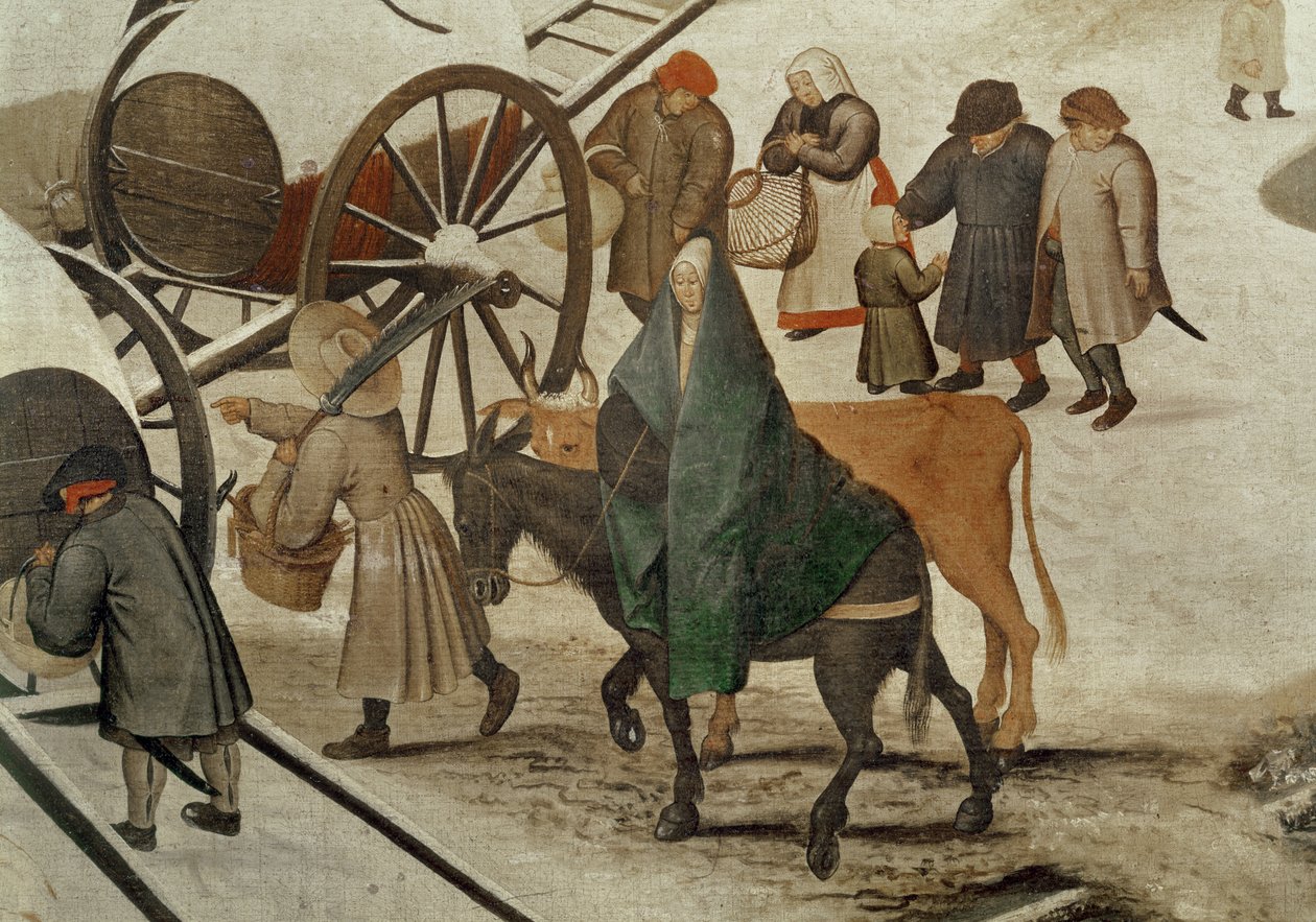 The Census at Bethlehem (detail) by Pieter Bruegel the Elder