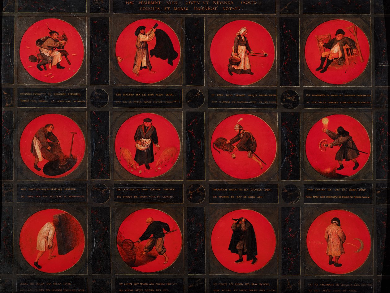 Twelve Proverbs, c.1558-60 by Pieter Bruegel the Elder