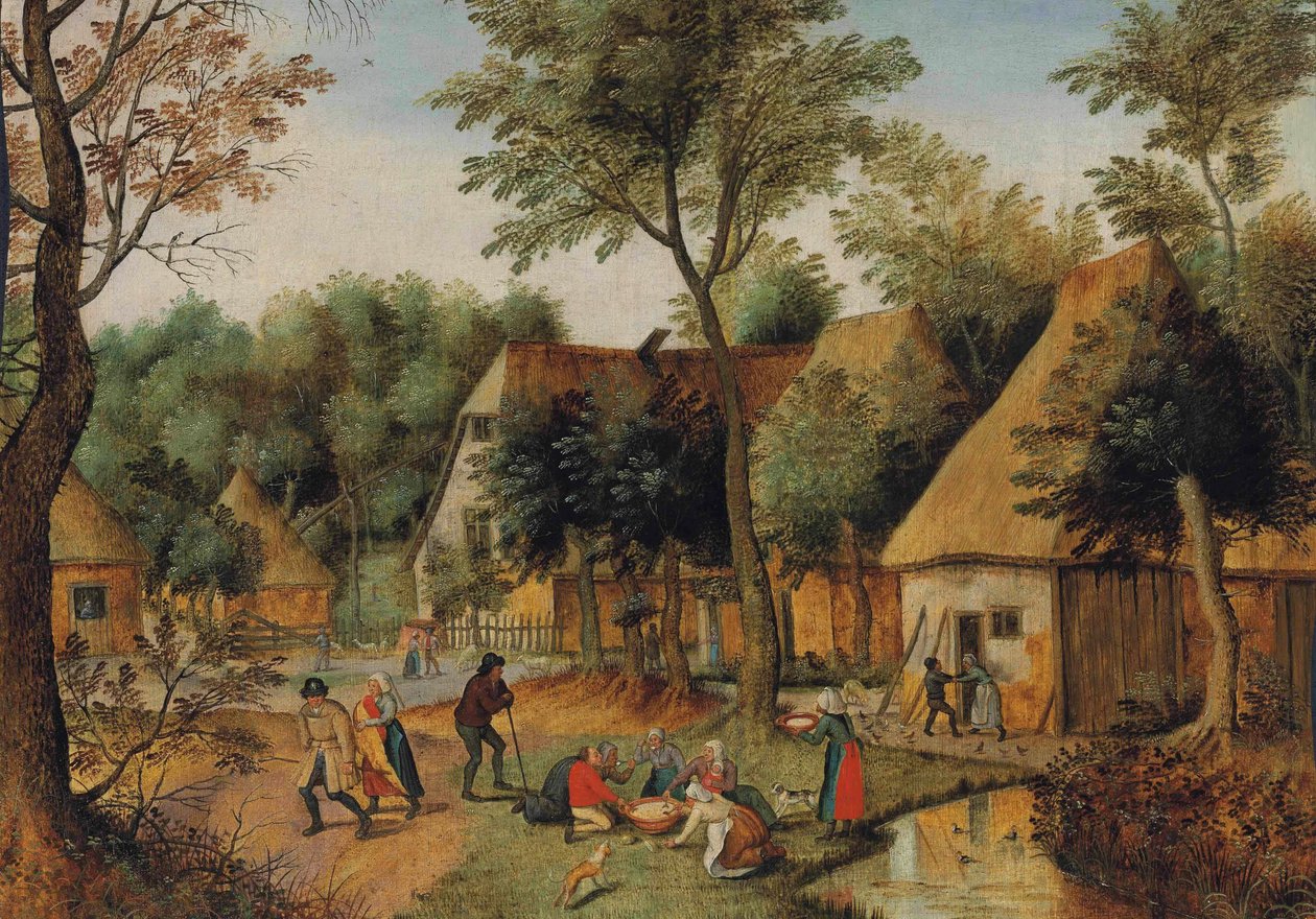 Mealtime in the Country by Pieter Brueghel the Younger