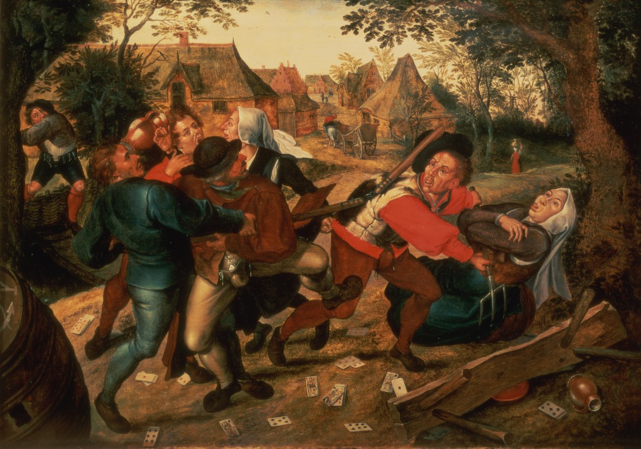 Gamblers Quarrelling by Pieter Brueghel the Younger