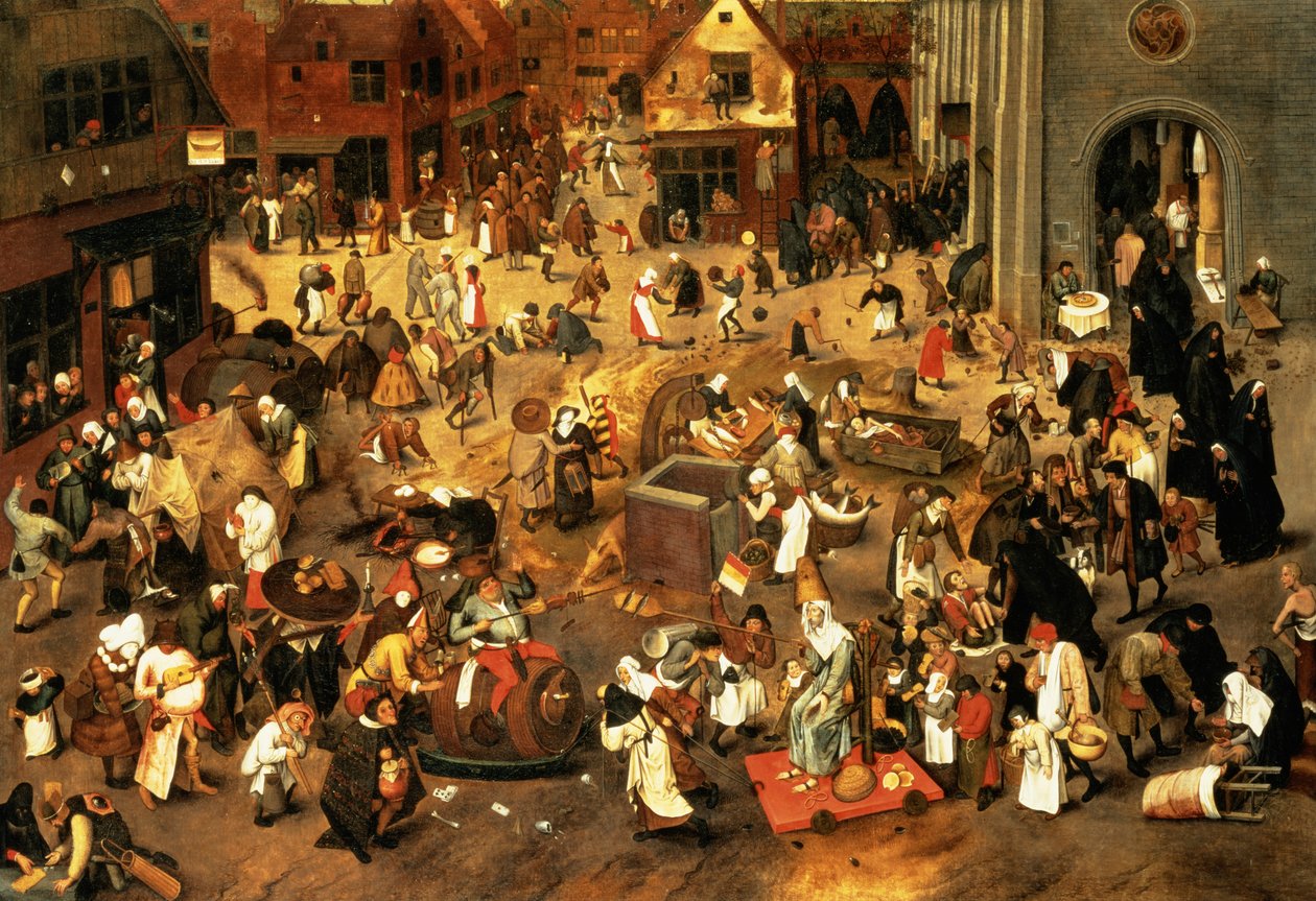 The Battle between Carnival and Lent by Pieter Brueghel the Younger
