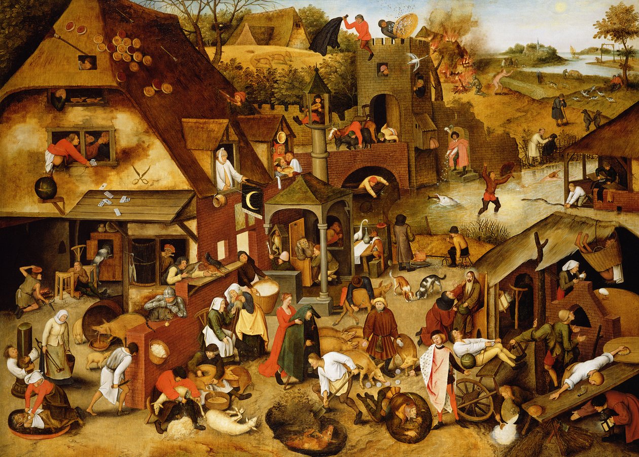 The Flemish Proverbs by Pieter Brueghel the Younger