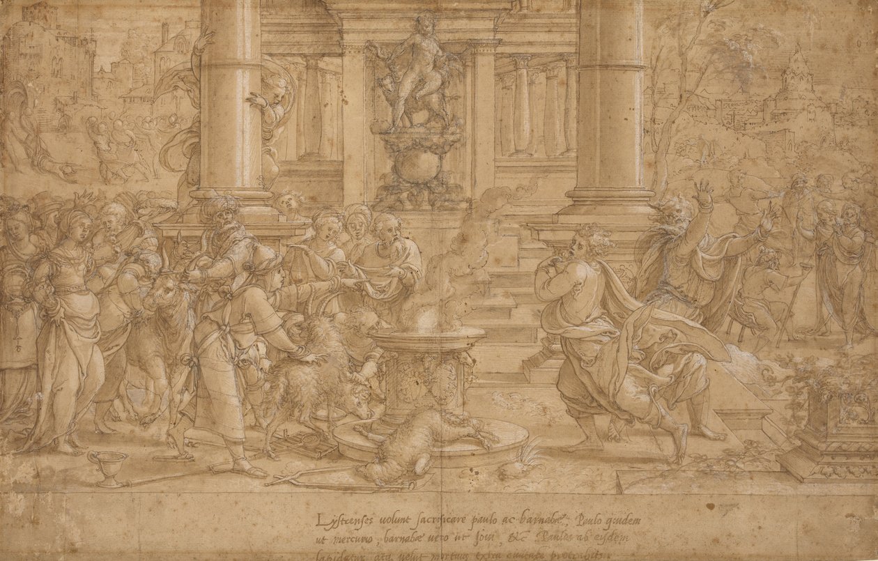 The Sacrifice at Lystra by Pieter Coecke van Aelst
