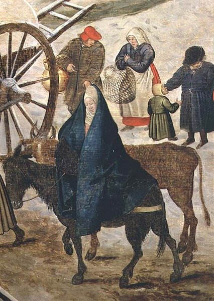 The Payment of the Tithe or The Numbering at Bethlehem (detail) by Pieter III Brueghel