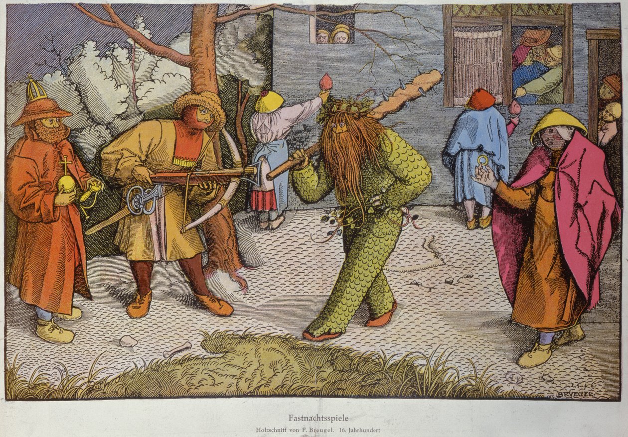 Fastnachtsspiele by Pieter III attr. to Brueghel