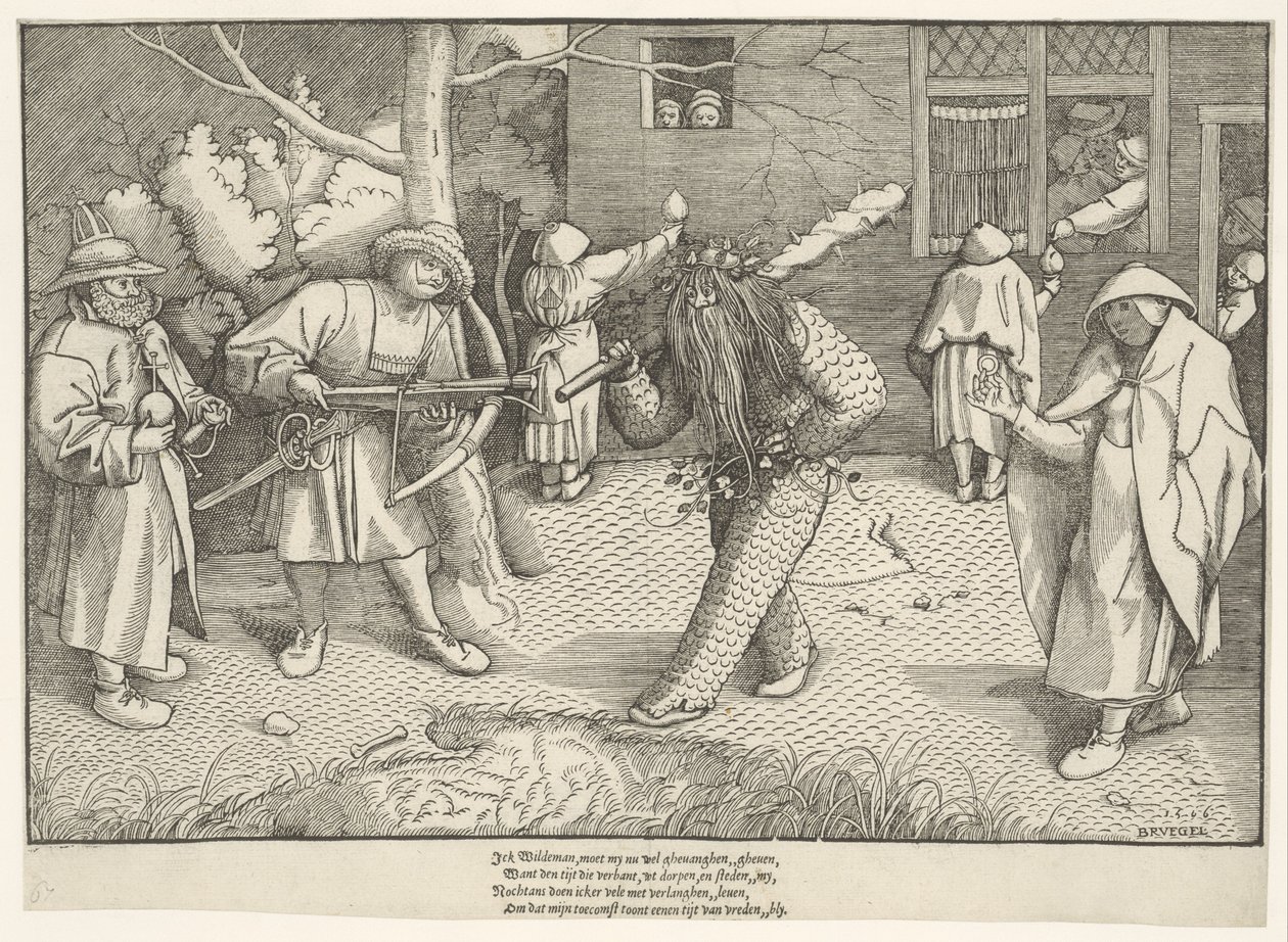 Masquerade of Orson and Valentine, 1566 by Pieter The Elder after Brueghel