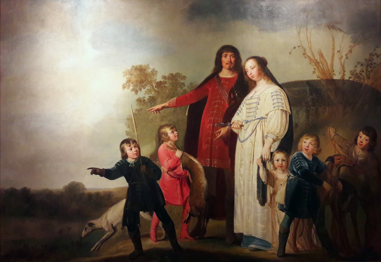 Family Portrait in a Landscape by Pieter Fransz de Grebber
