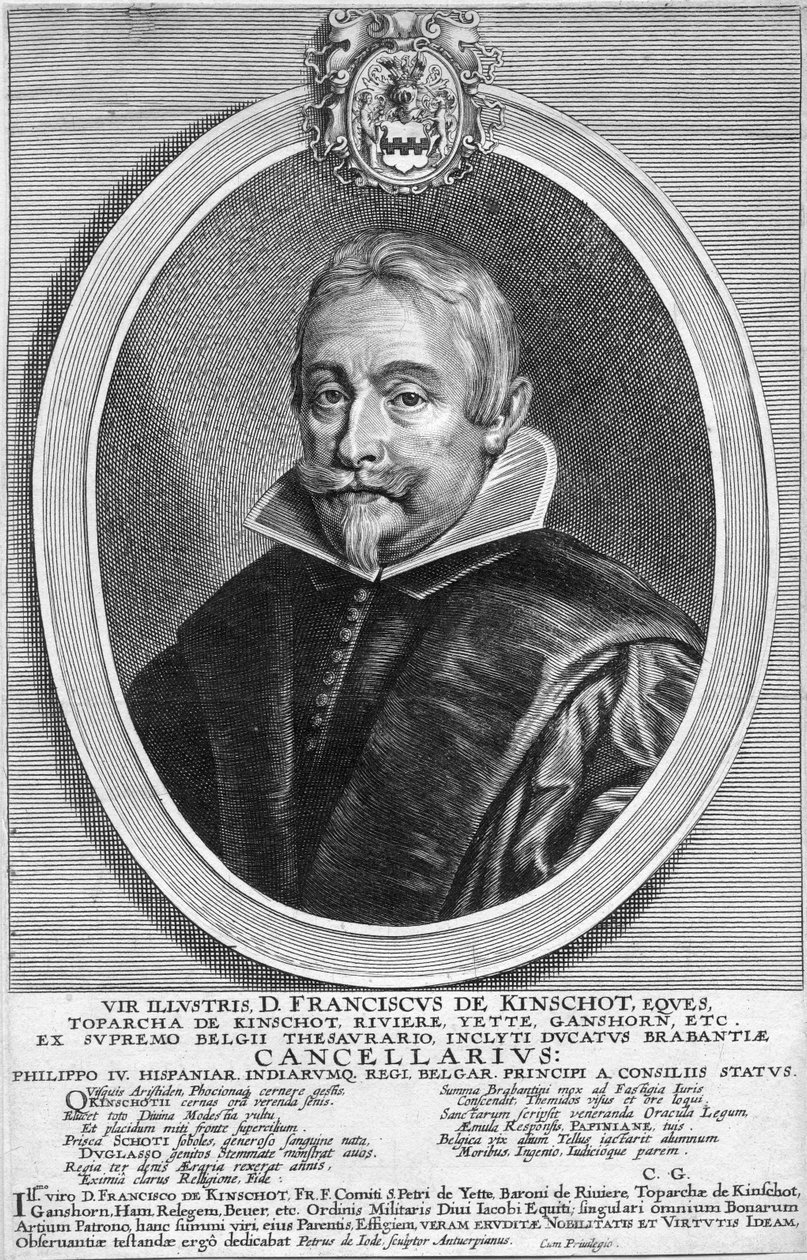 Engraved Portrait by Pieter de Jode