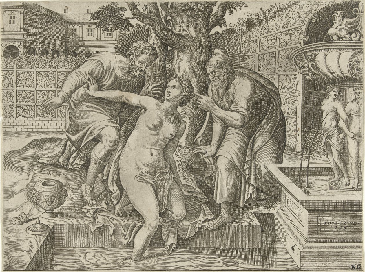 Susanna and the Elders by Pieter van der Heyden d
