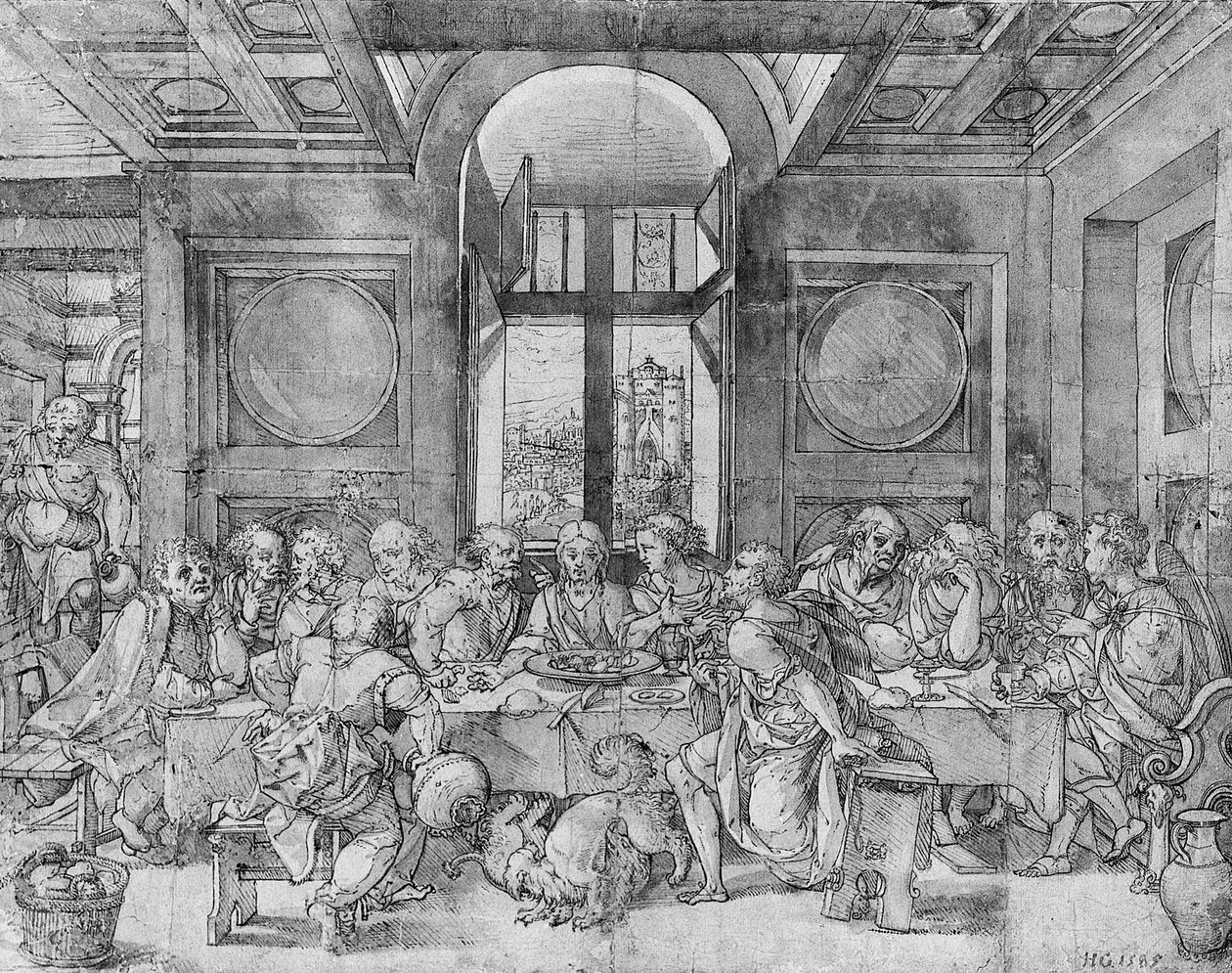 The Last Supper by Pieter (circle of) Coecke van Aelst
