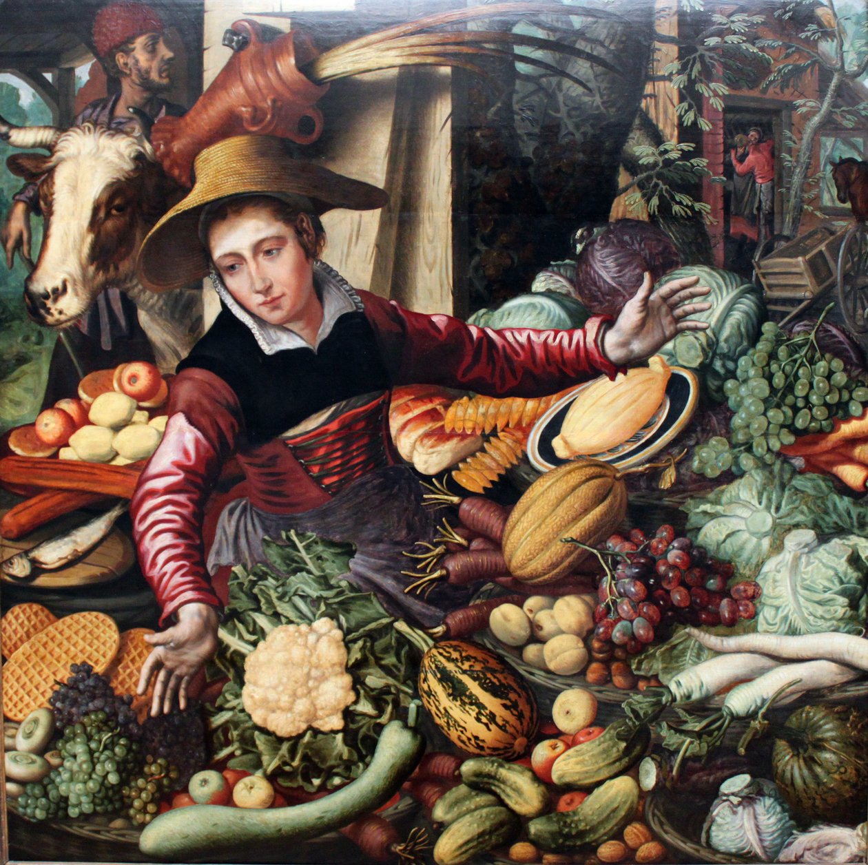 The Vegetable Seller by Pieter Aertsen