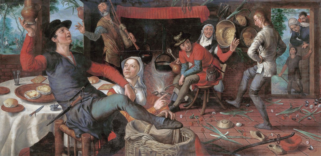 The Egg-Dance by Pieter Aertsen