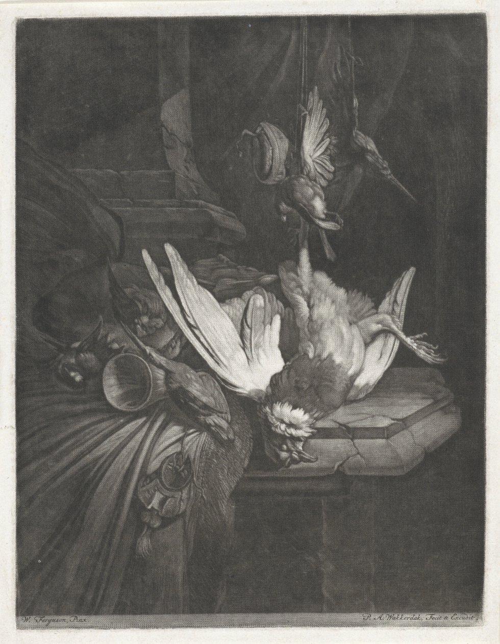 Still Life with Poultry by Pieter Anthony Wakkerdak