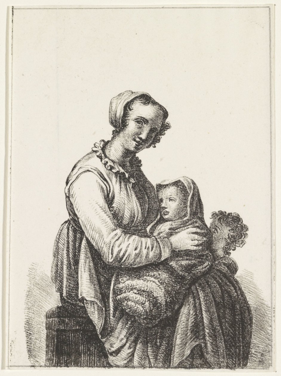 Mother with Baby and Toddler by Pieter Bartholomeusz. Barbiers