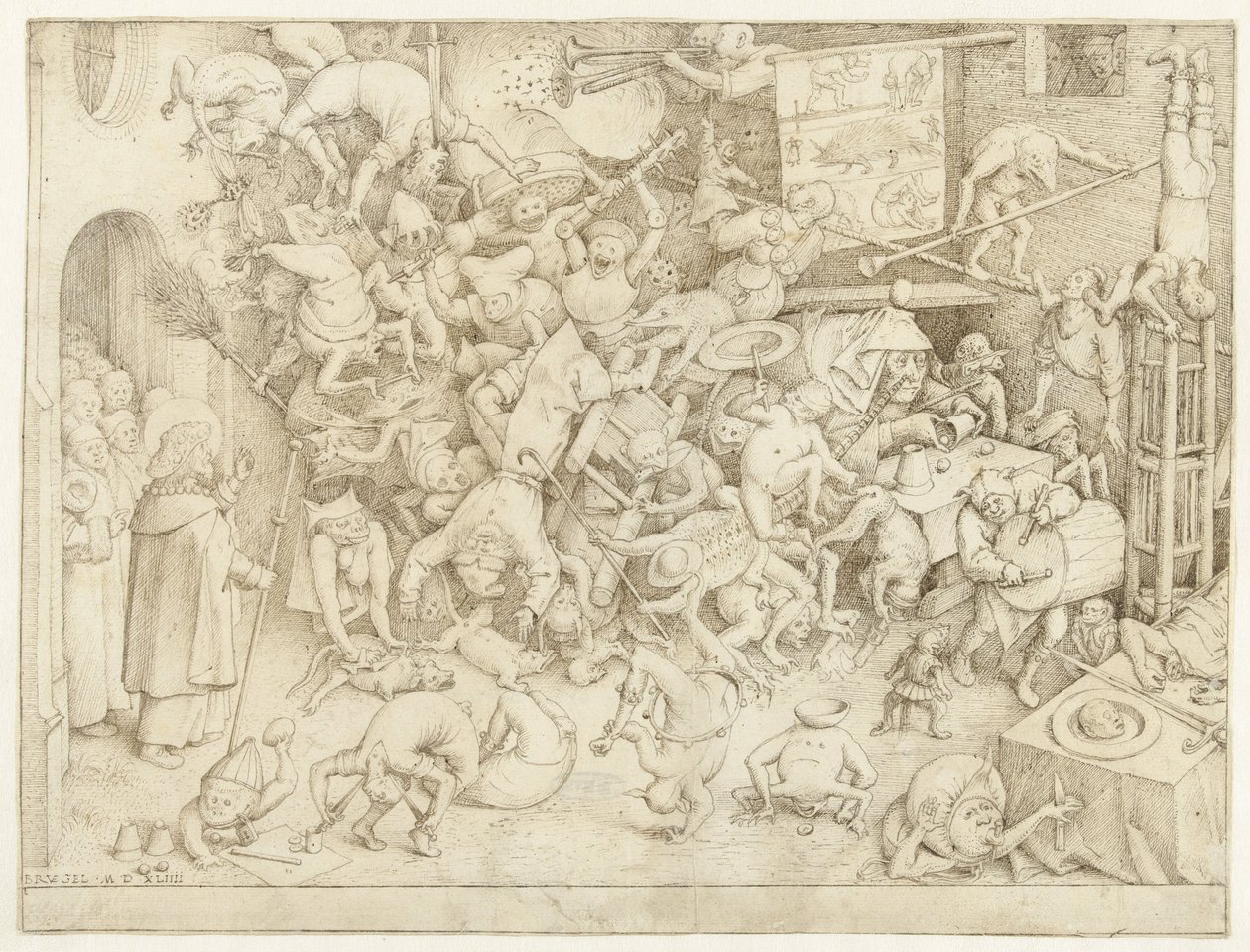 Fall of the Magician Hermogenes by Pieter Bruegel (I)