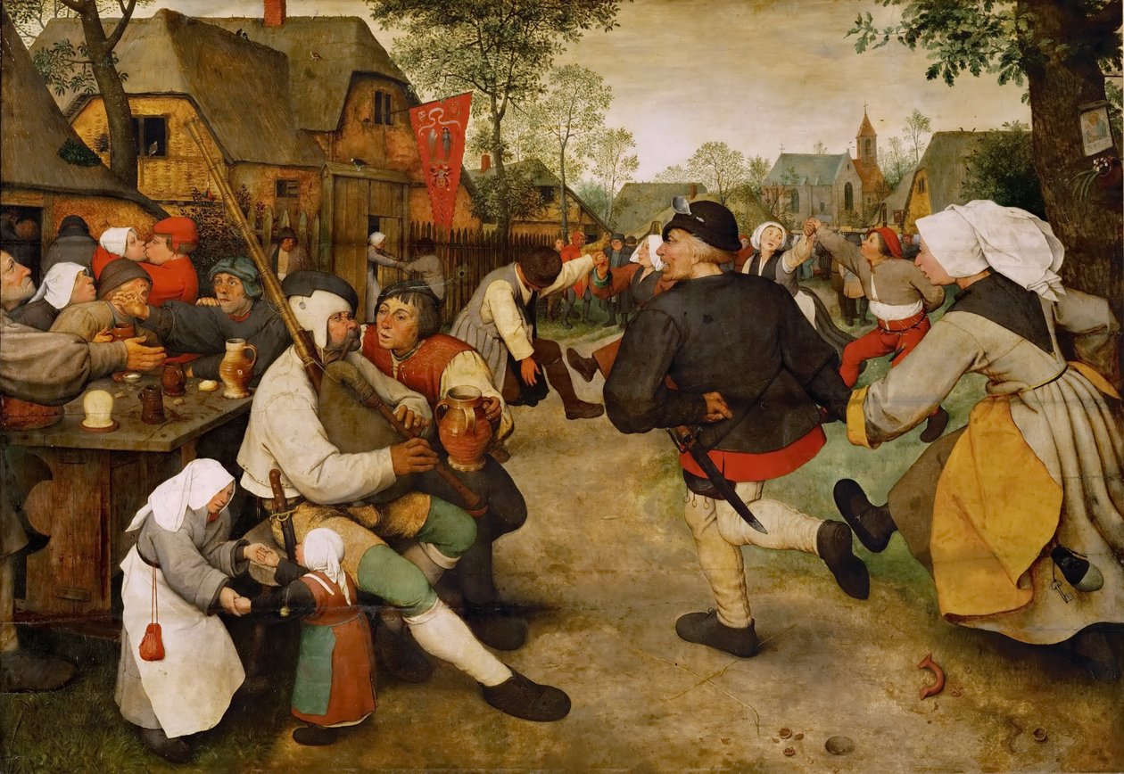 The Peasant Dance by Pieter Brueghel the Elder