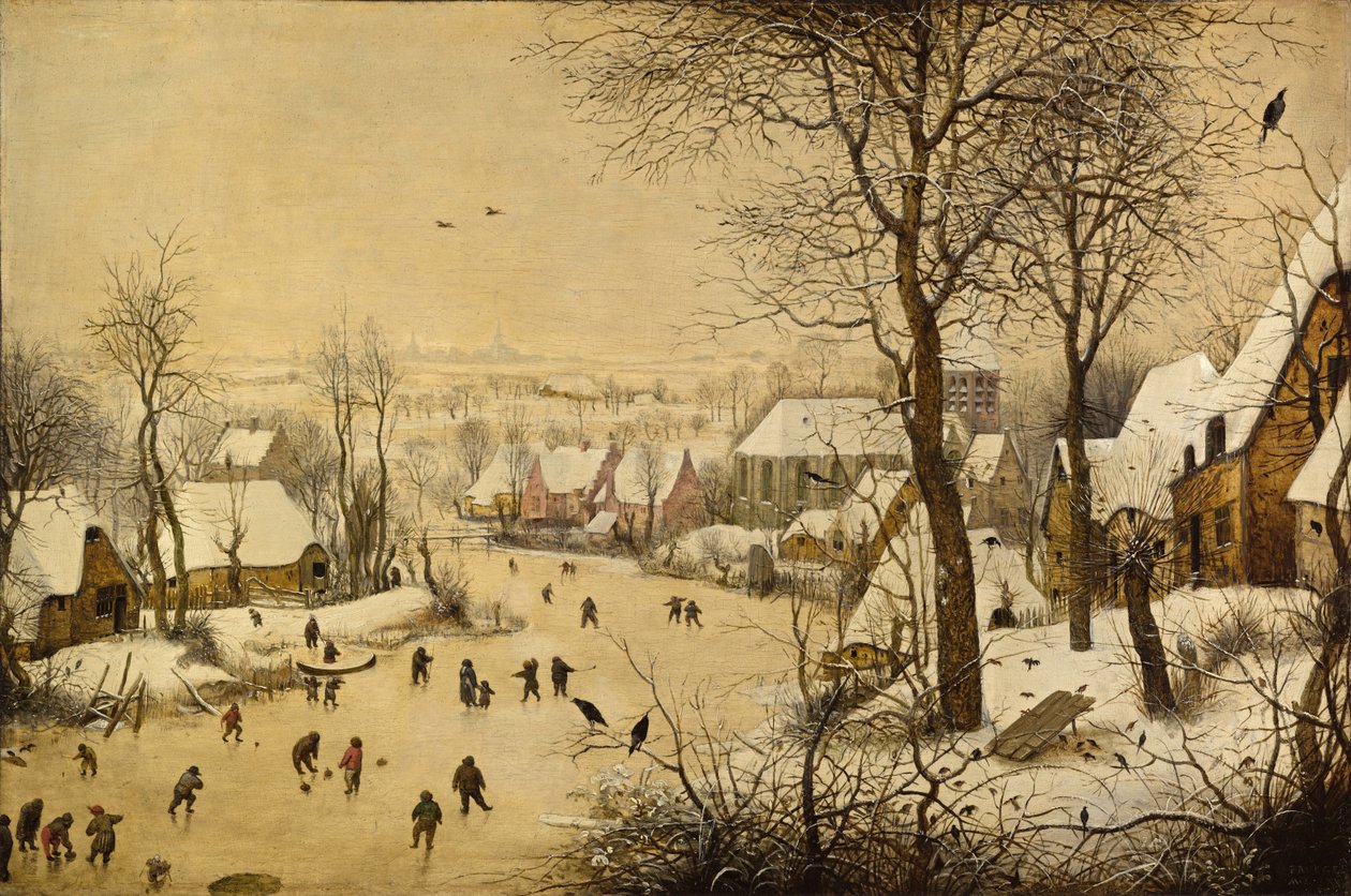 Winter Landscape with Bird Trap by Pieter Brueghel the Elder
