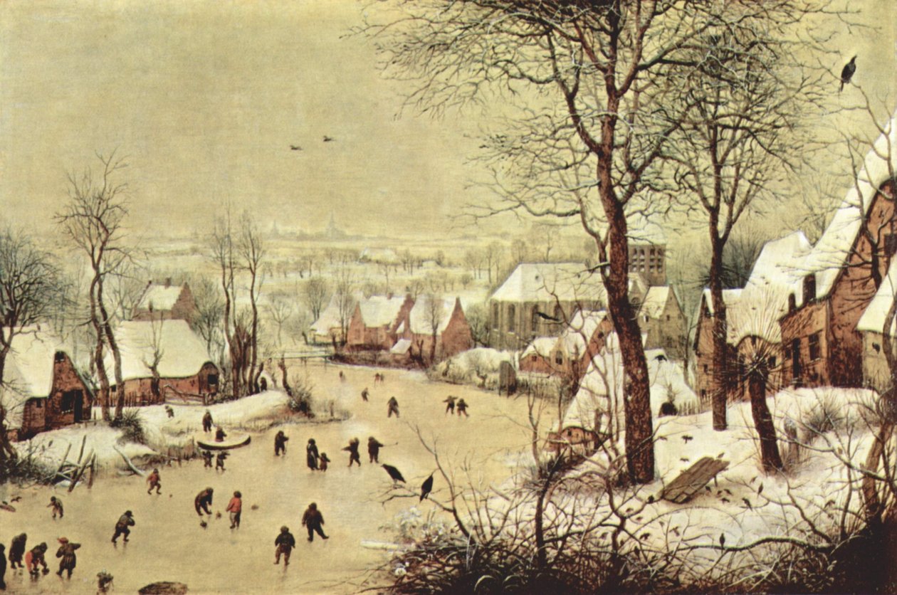 Winter Landscape with Bird Trap by Pieter Brueghel the Elder