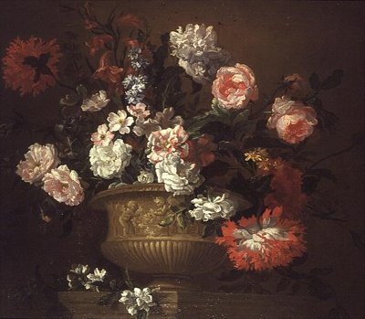 Still Life of Flowers in an Urn by Pieter Casteels