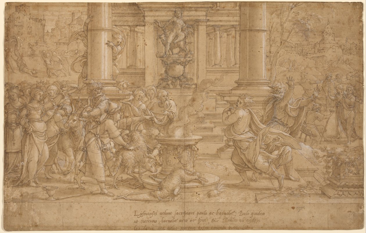 The Sacrifice at Lystra by Pieter Coecke van Aelst