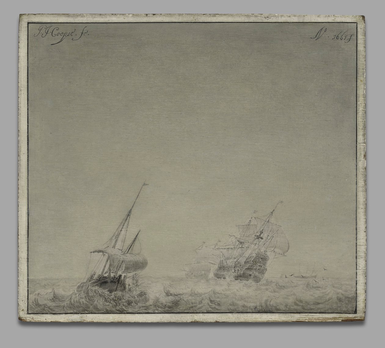 A Stormy Sea by Pieter Coopse
