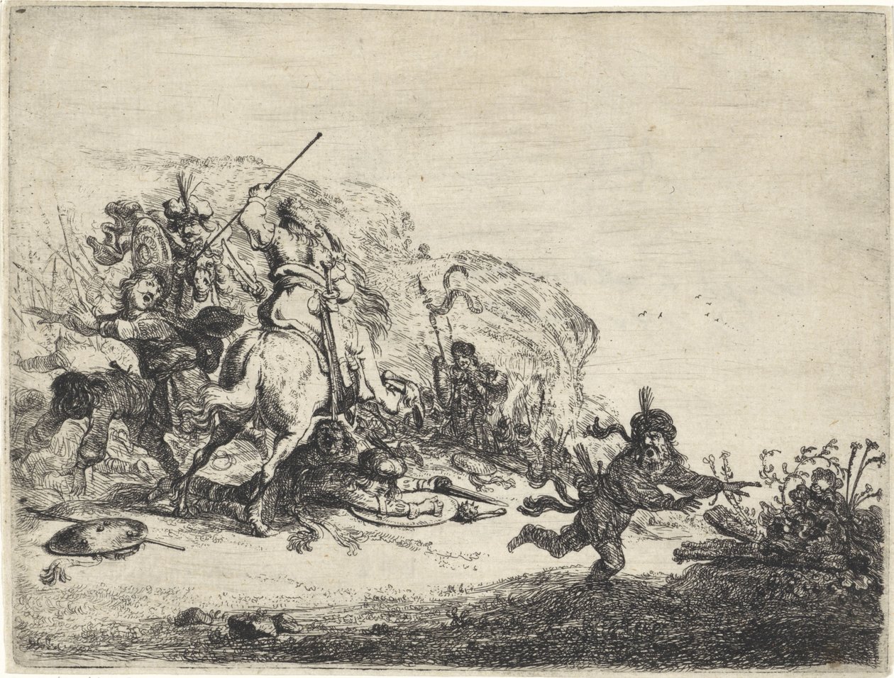 Cavalry Battle by Pieter Cornelisz. Verbeeck