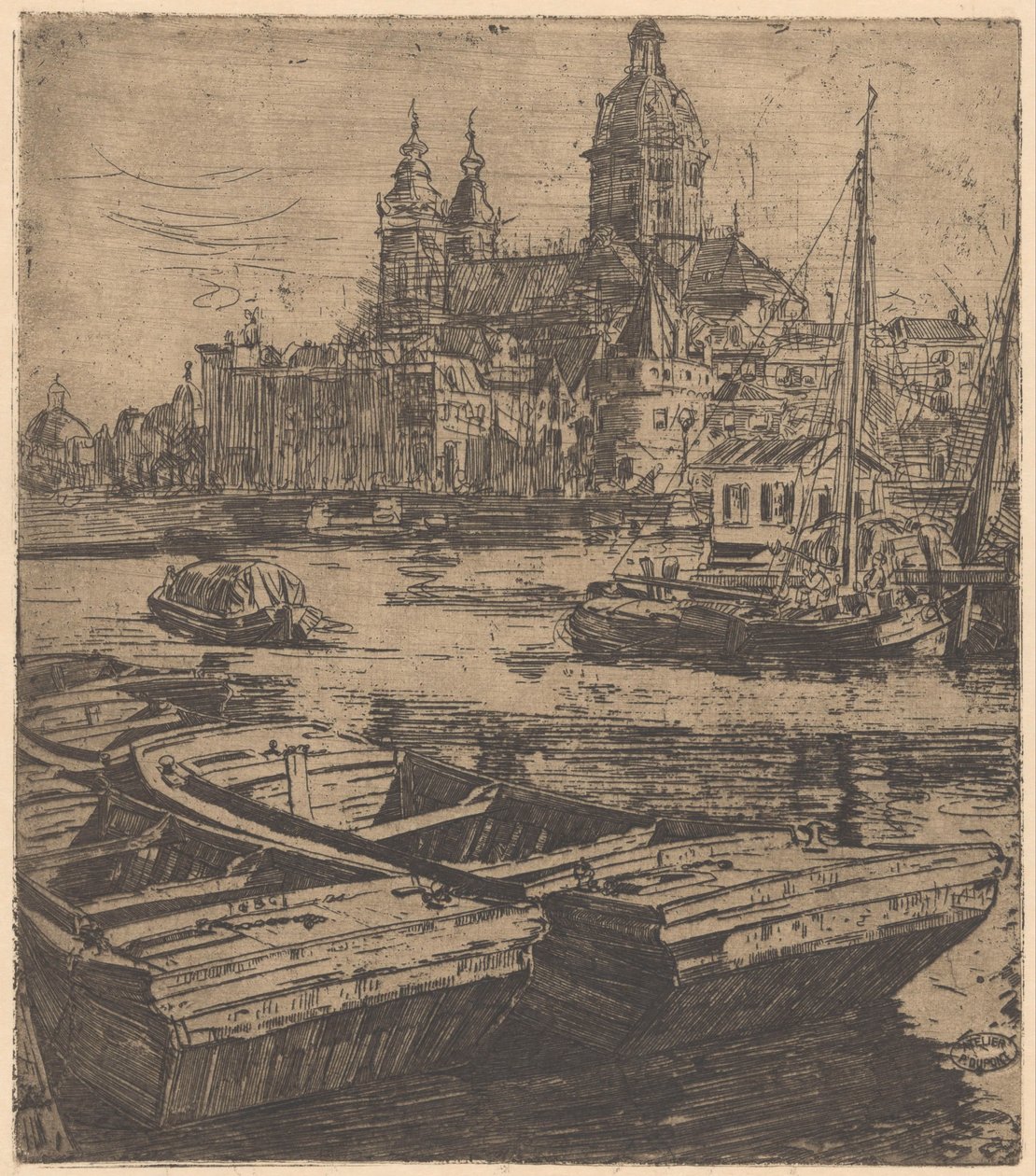 Basilica of Saint Nicholas in Amsterdam by Pieter Dupont