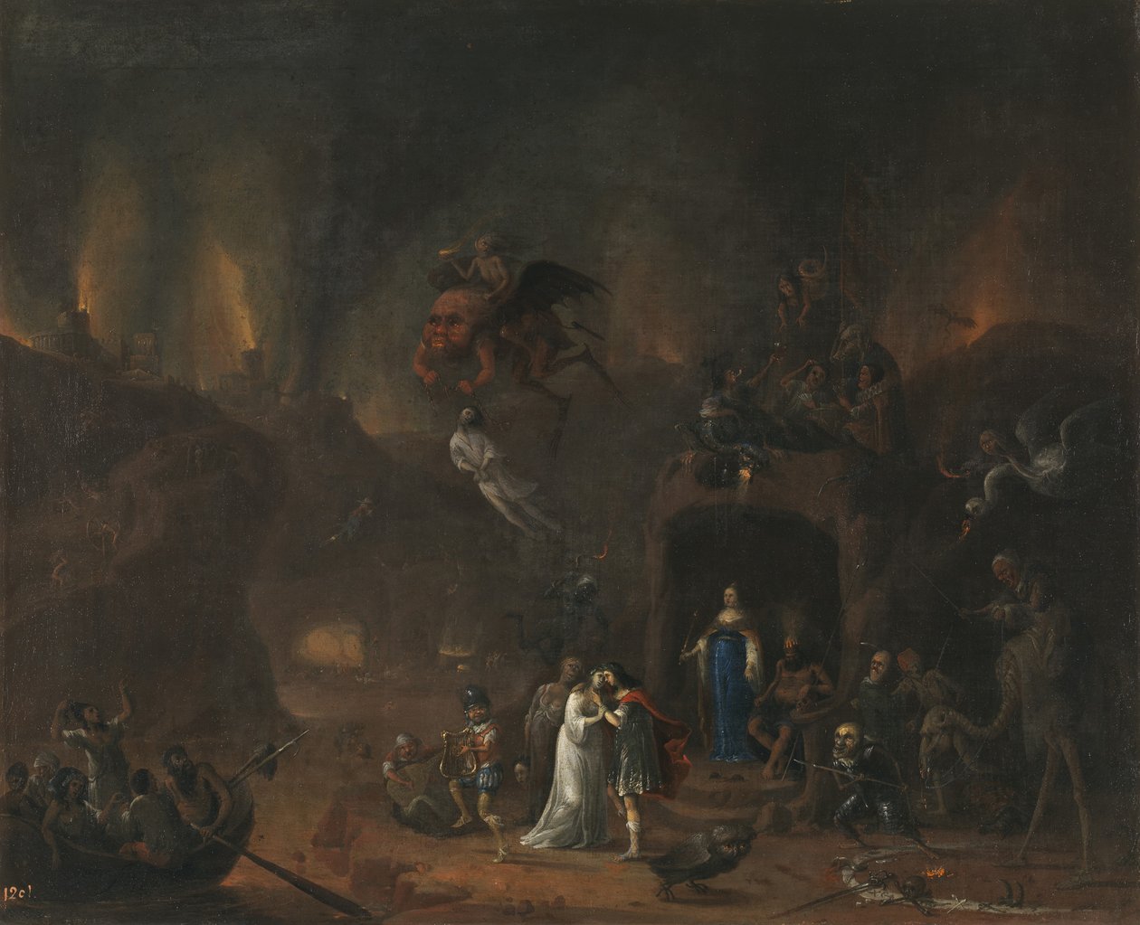 Orpheus and Eurydice in the Hell by Pieter Fris