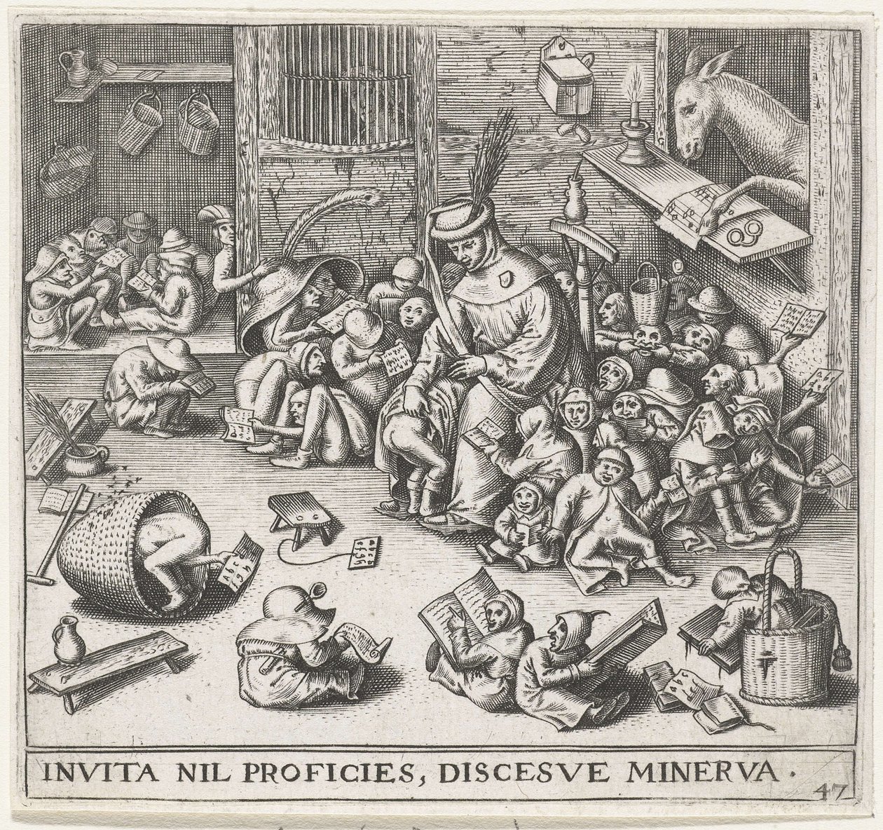 The Ass in the School by Pieter Heyden van der