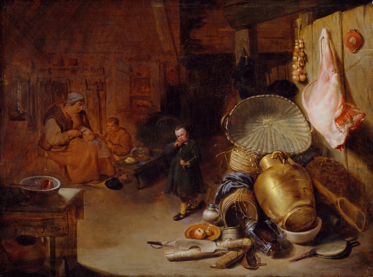 Interior with Figures by Pieter Jacobsz. Duyfhuijsen