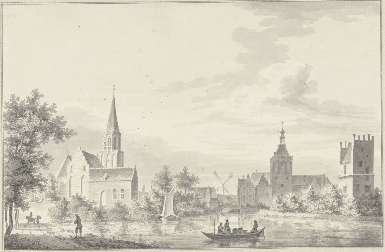 View of Culemborg by Pieter Jan van Liender