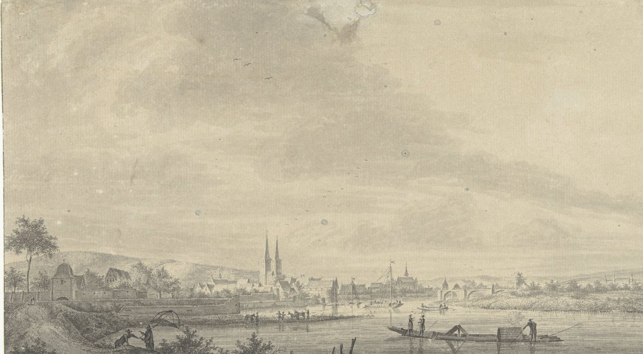 View of the City of Höxter by Pieter Jan van Liender