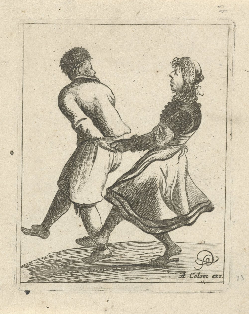 Dancing Couple by Pieter Jansz Quast