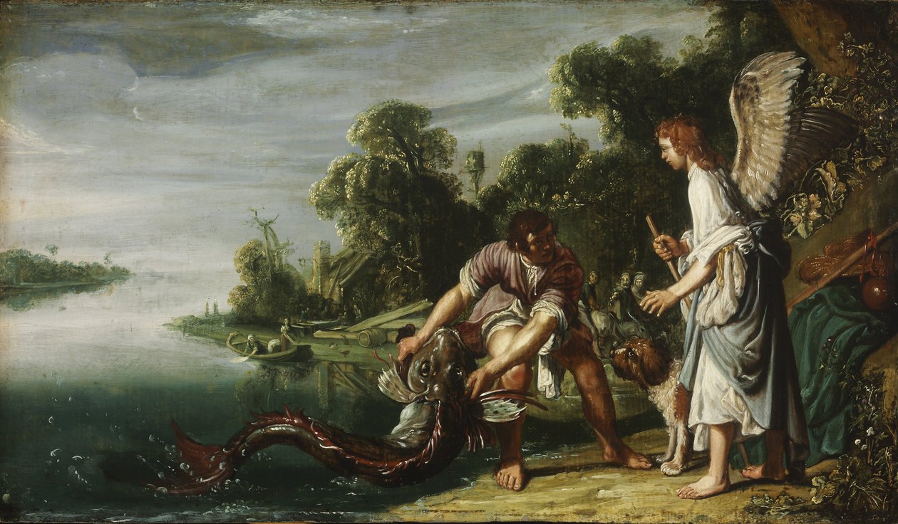 The Angel and Tobias with the Fish by Pieter Lastman