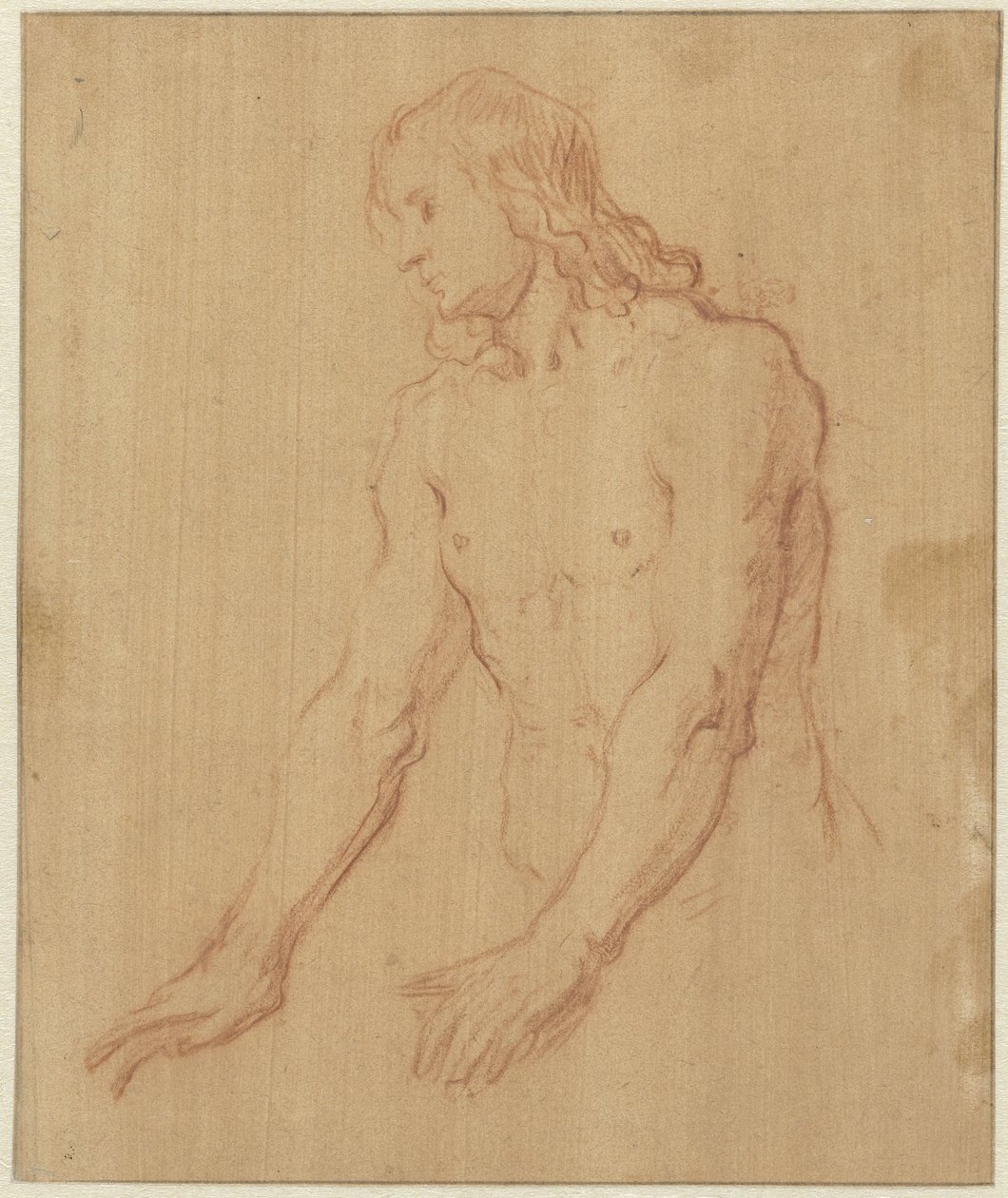 Nude Young Man, Half Length by Pieter Lastman