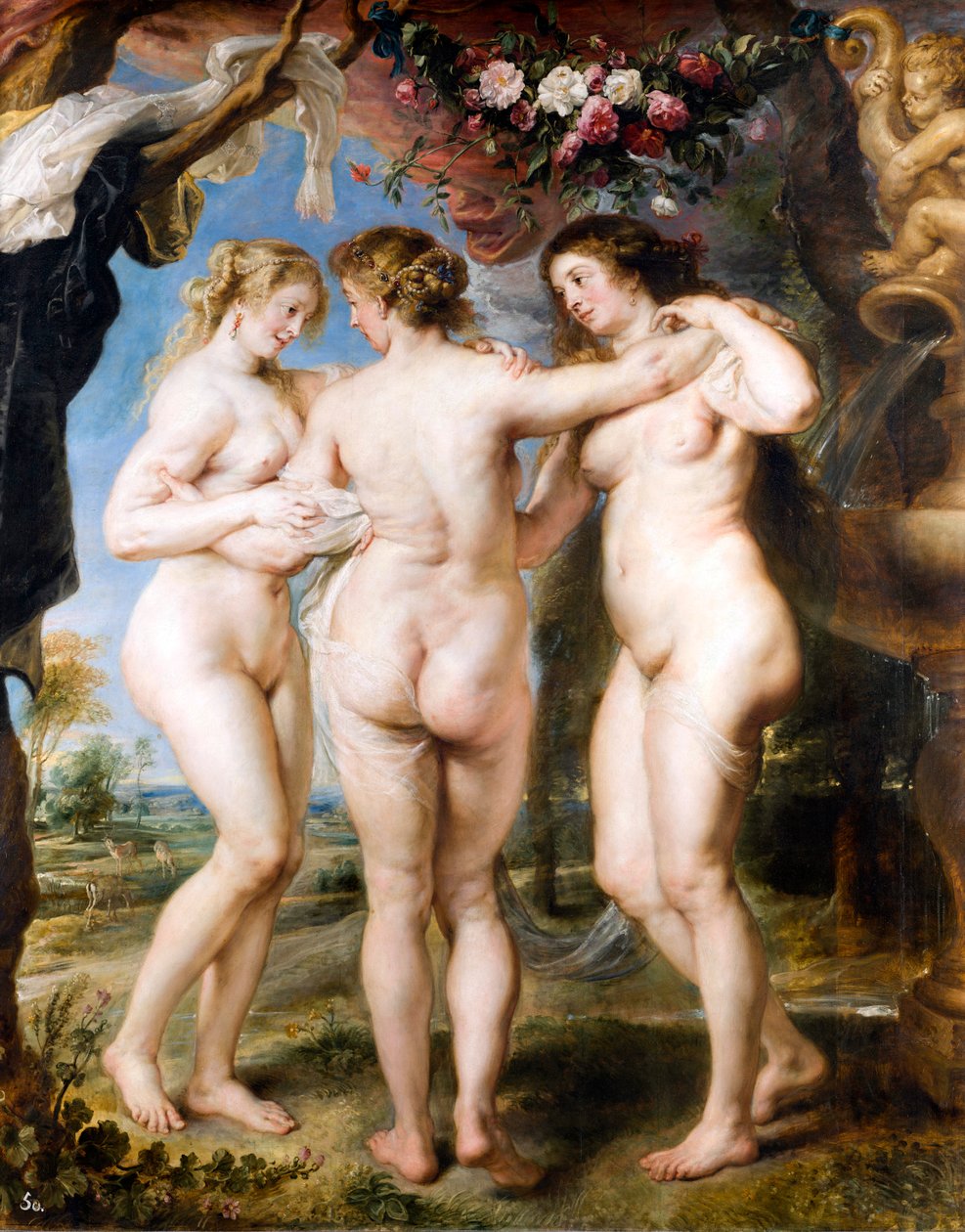 The Three Graces, c. 1635 by Peter Paul Rubens