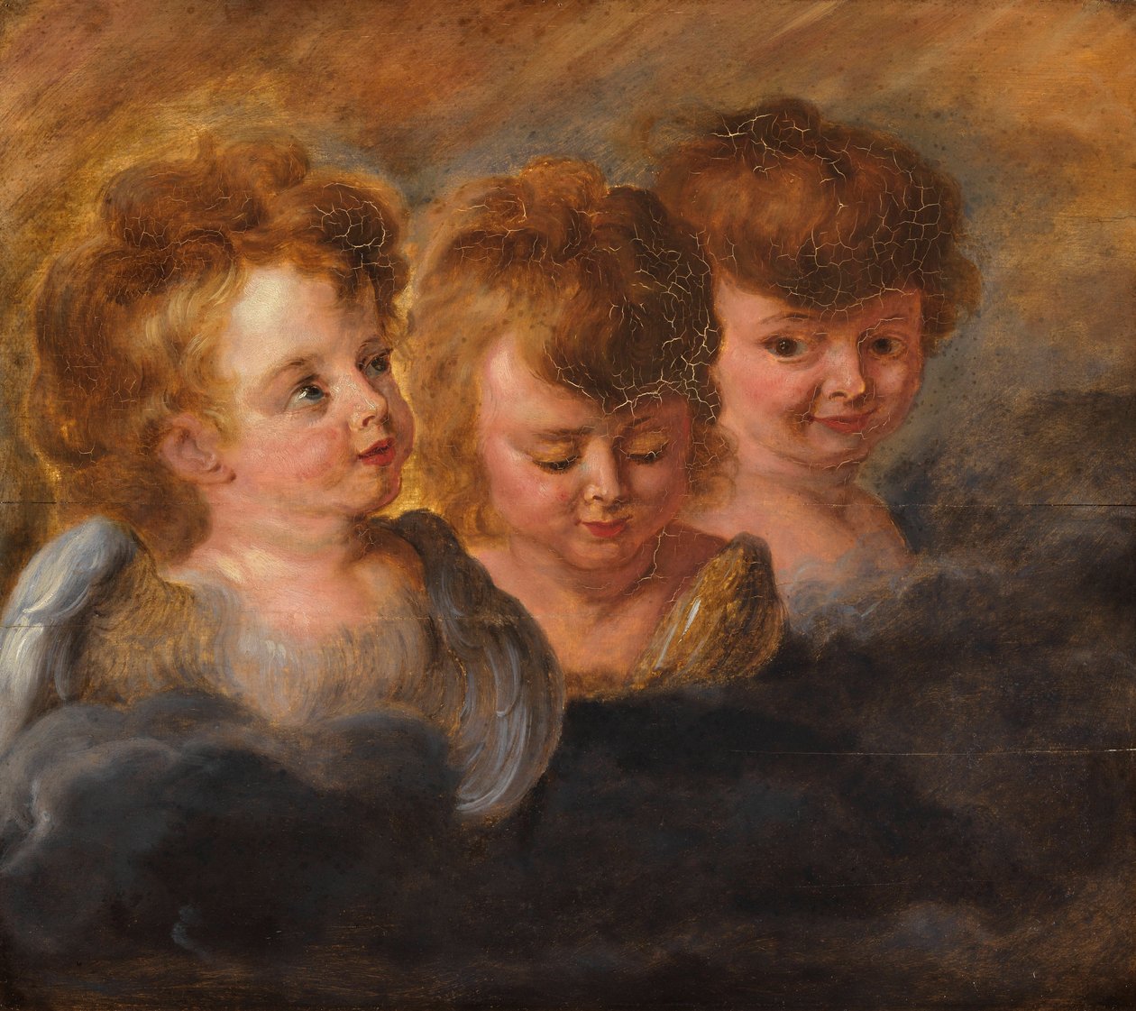 Three Angel Heads in the Clouds by Pieter Paul Rubens