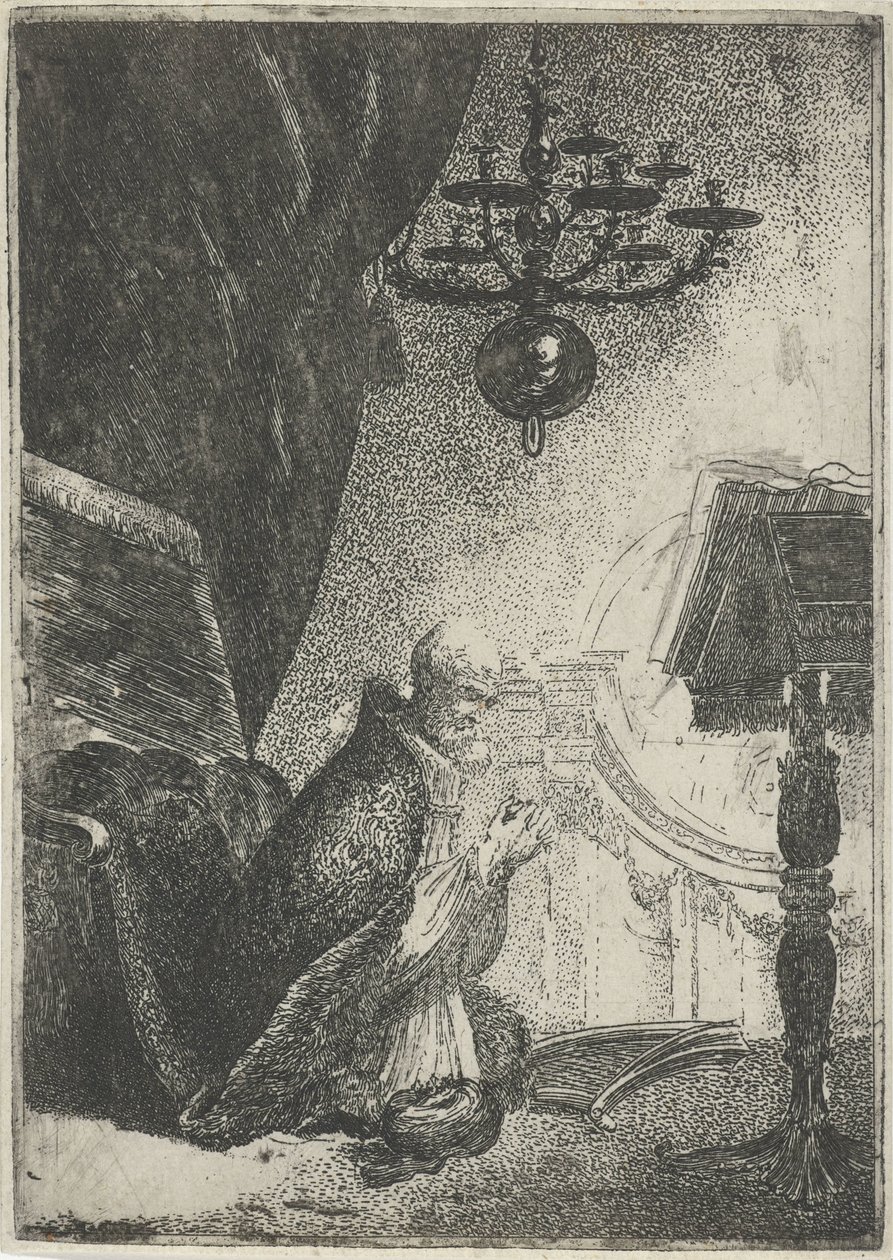 David in Prayer by Pieter Rottermondt