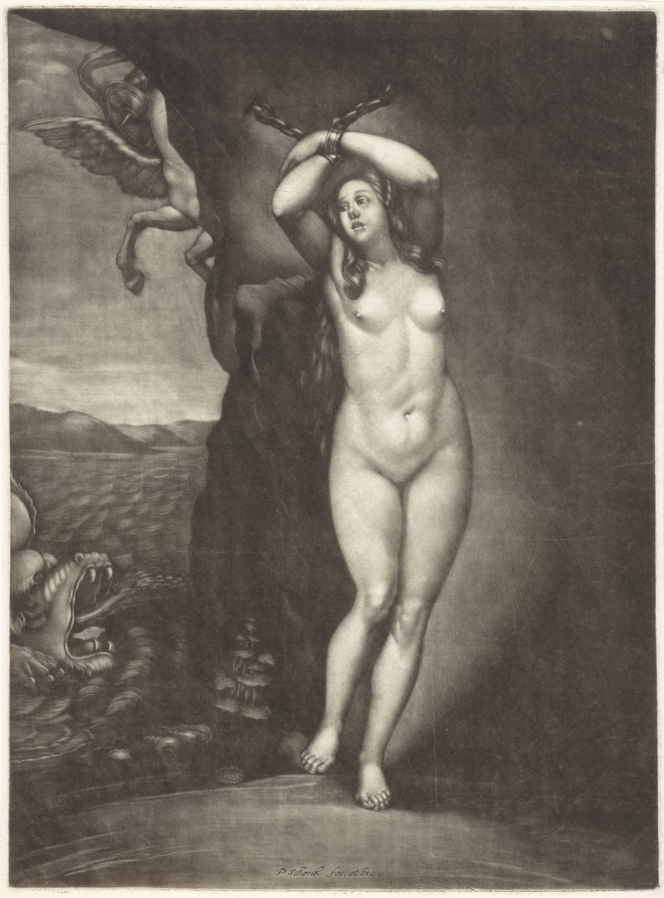 Andromeda Chained to the Rock by Pieter Schenk (I)