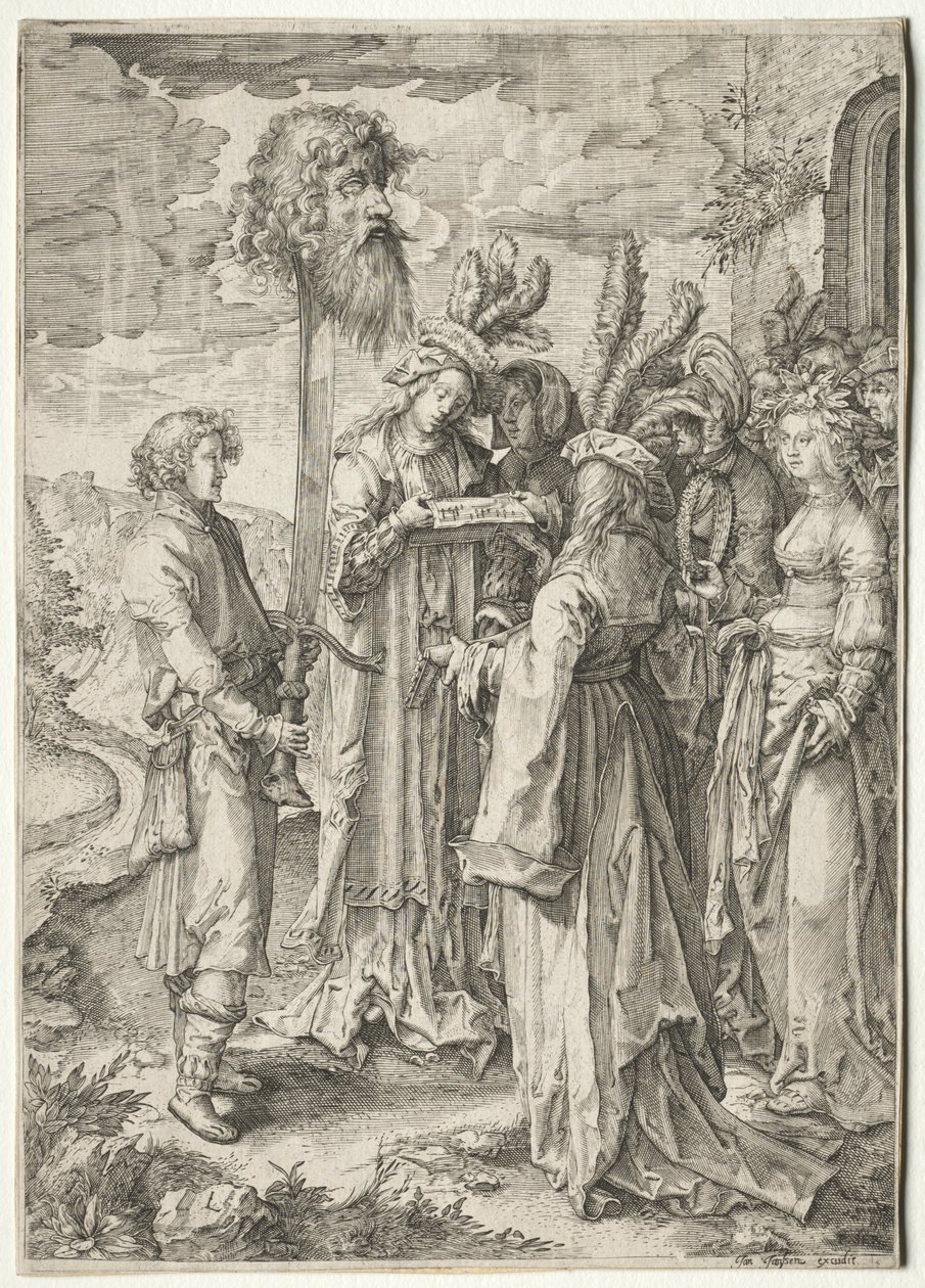 David with the Head of Goliath, 1620s-1630s by Pieter Serwouters