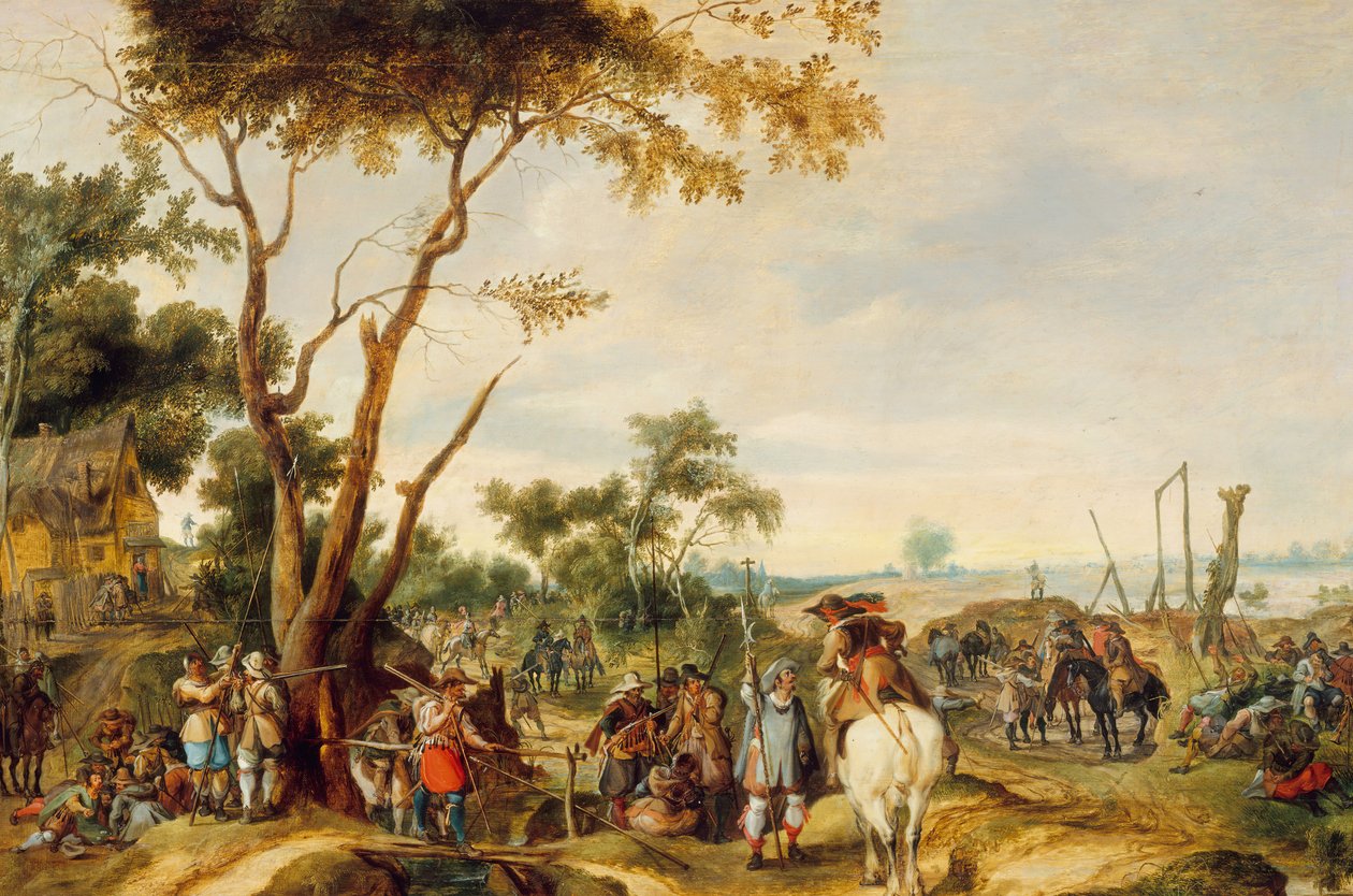 Soldiers Bivouacking by Pieter Snayers