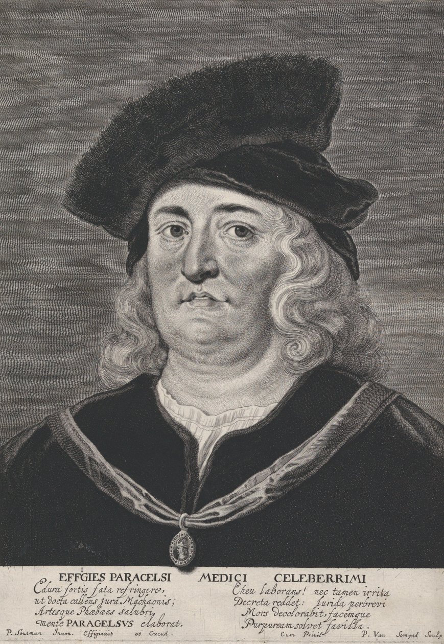 Portrait of Theophrastus Paracelsus, 1615-43 by Pieter Soutman