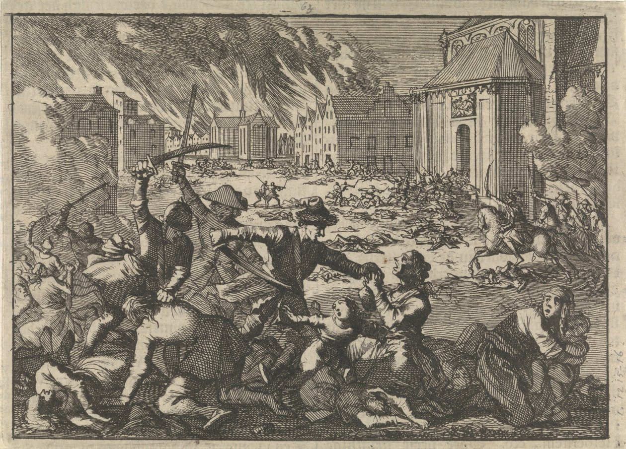Sack of Magdeburg by Pieter Van der Aa