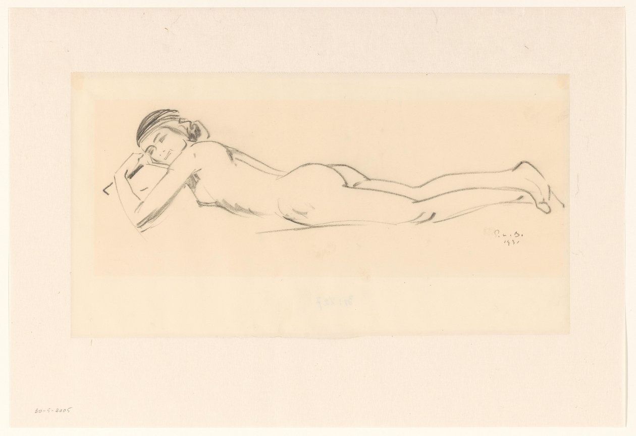 Reclining Nude by Pieter Willem van Baarsel