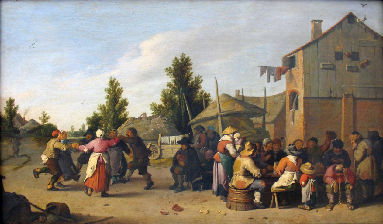 Peasant Amusement by Pieter de Bloot