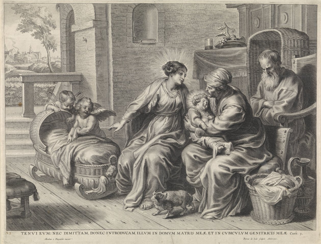 Holy Family and Saint Anne by Pieter de Jode (II)
